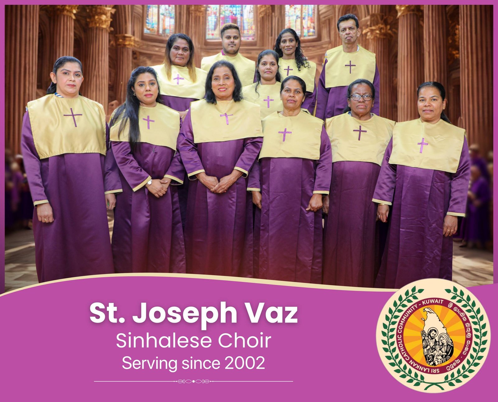 Group photo of ST.JOSEPH VAZ CHOIR
