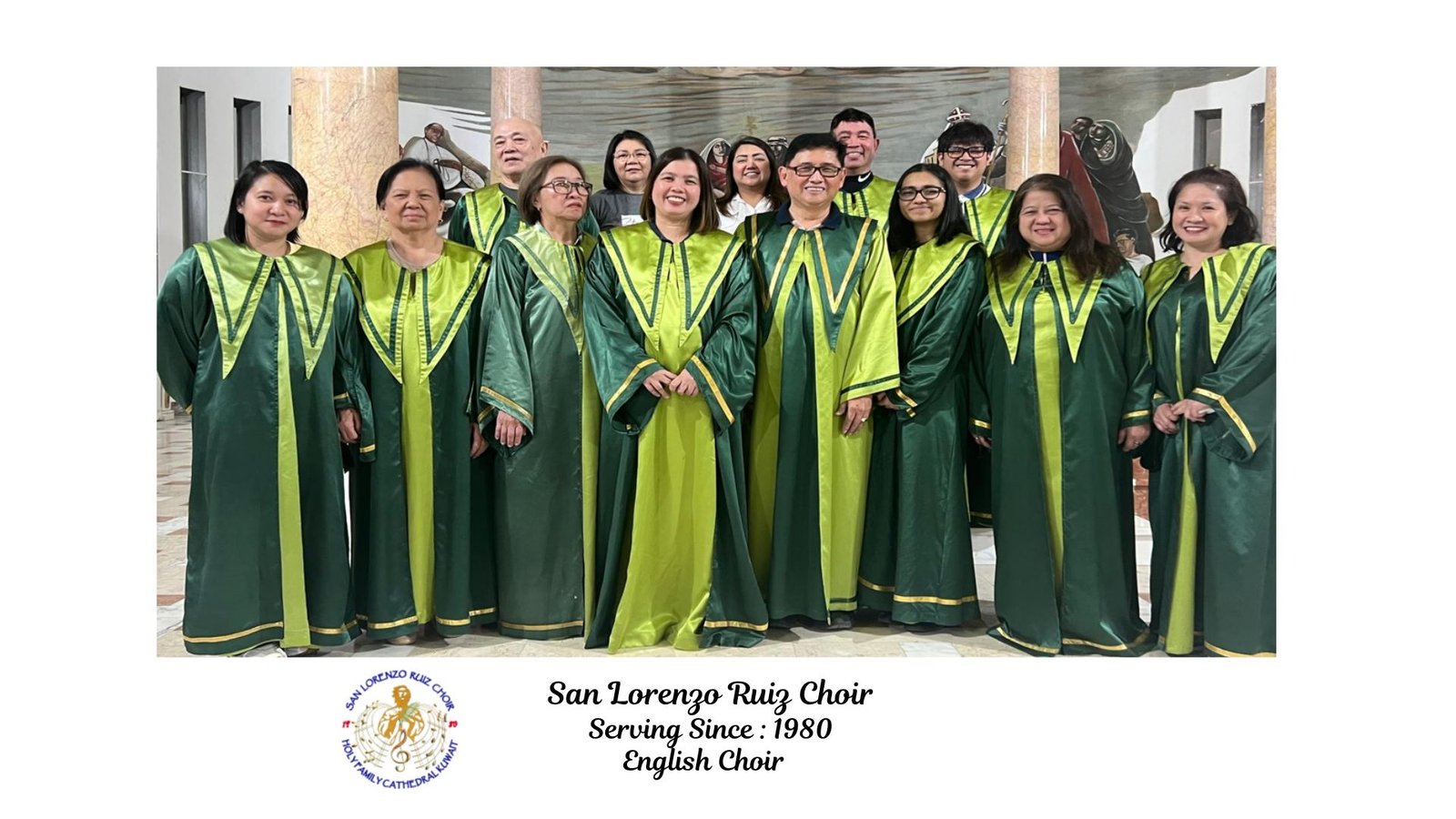 Group photo of St. Lorenzo Ruiz Choir