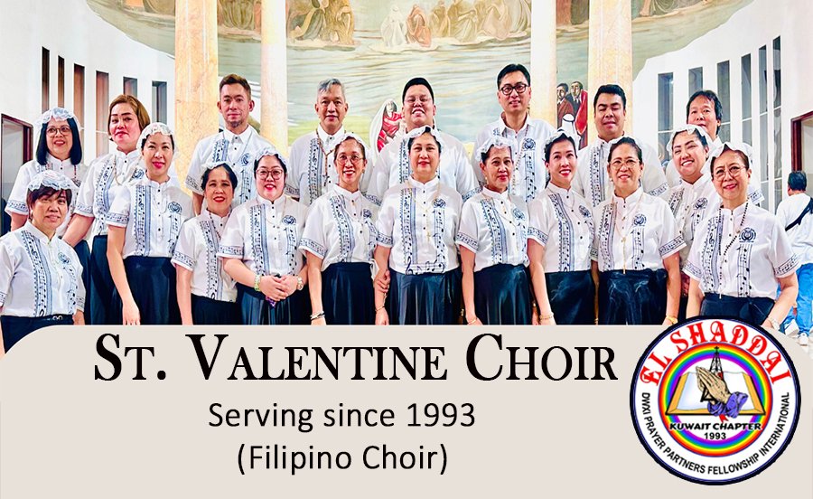 Group photo of St. Valentine Choir