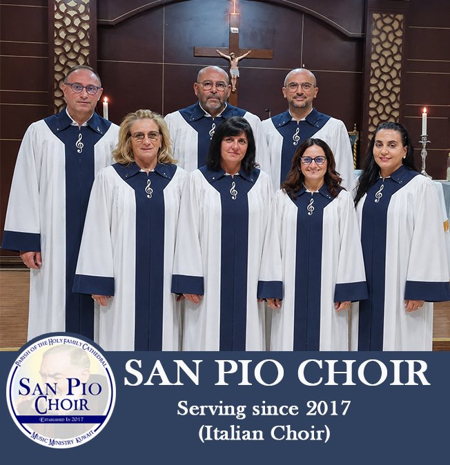 Group photo of SAN PIO CHOIR