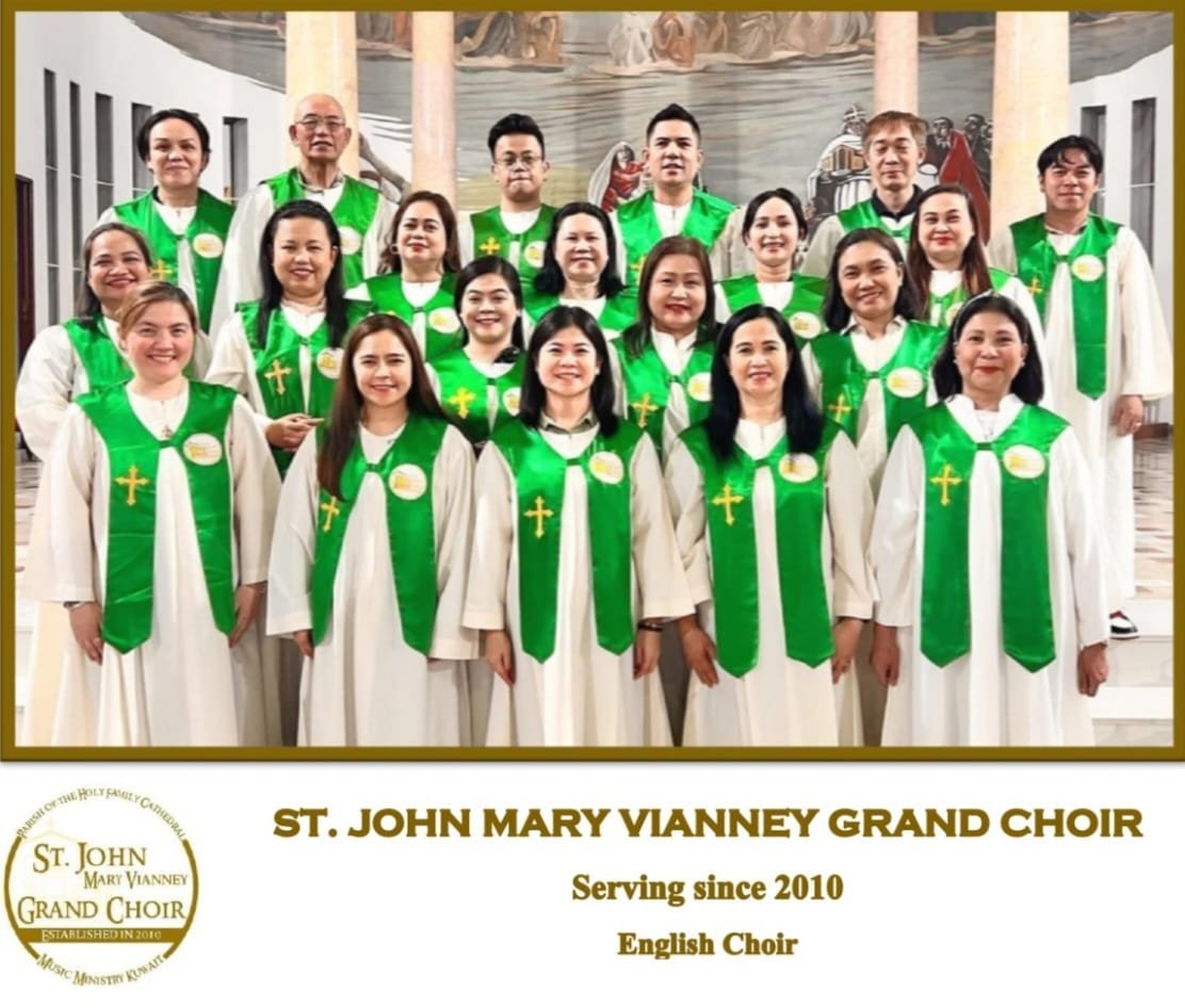 Group photo of ST. JOHN MARY VIANNEY GRAND CHOIR
